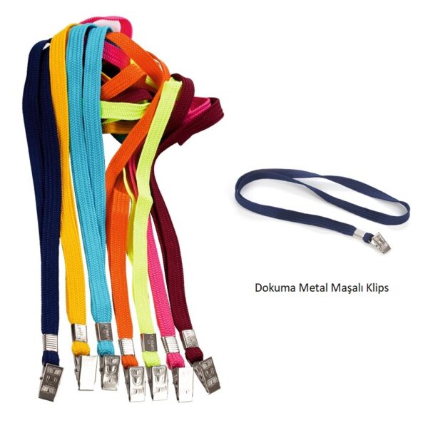 Metal Maşalı Kart İpi, Dayanıklı Personel Kart İpi