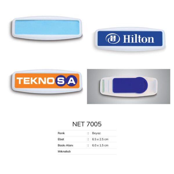 Mıknatıslı lüks metal isimlik