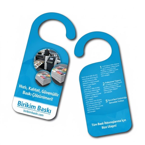 Parlak Selefon Kapı Askı Broşür