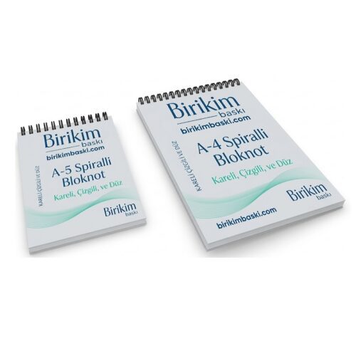 Spiralli Bloknot Baskı Fiyatları, Kaliteli Spiralli Bloknot Tasarımı