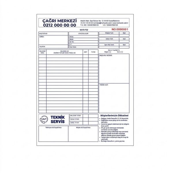 Matbu Sözleşme Formu Fiyatları, Numaralı Otokopili Sözleşme Basımı