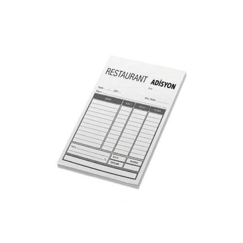 Restoran Adisyon Fişi Fiyatları, Tek Nüsha Adisyon Koçanı