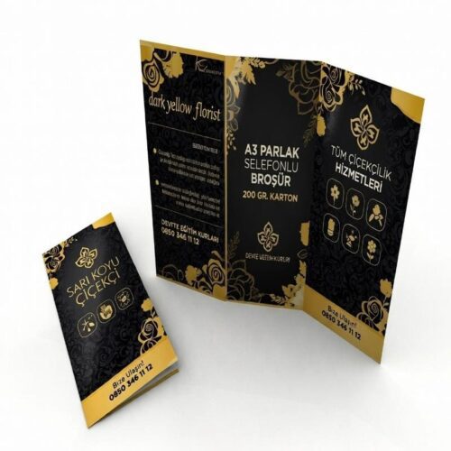 A3 Parlak Selefonlu Broşür - 200 gr.