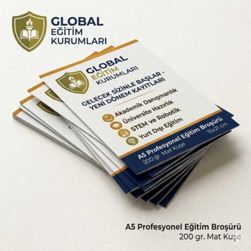 A5 Parlak Selefonlu Broşür - 200 gr.