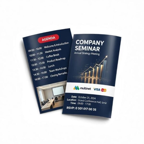 A7 Parlak Selefonlu Broşür - 200 gr.