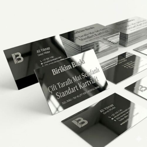 Çift Taraflı Mat Selofonlu Standart Kartvizit