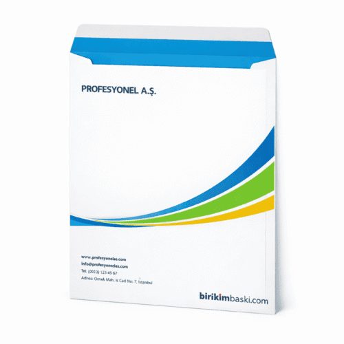 Torba Zarf Baskı 24x32 cm – Renkli Kurumsal Zarf