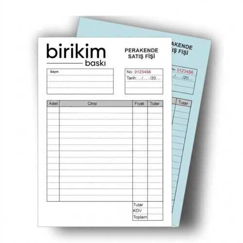 Perakende Satış Fişi Fiyatları, Numaralı Otokopili Satış Fişi